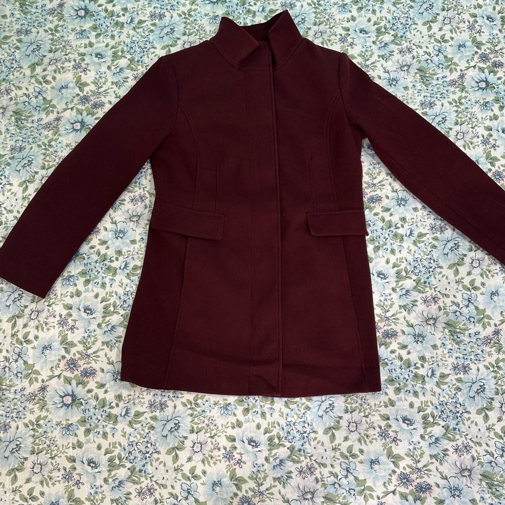 Deep Burgundy Trench Coat